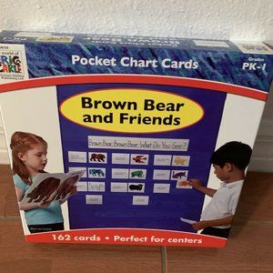 Carson Dellosa Brown Bear and Friends Pocket Chart Cards